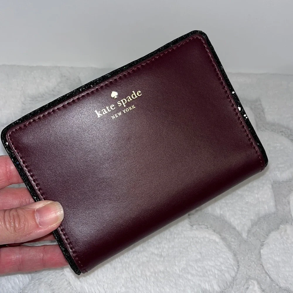 kate spade Seton Drive Tellie Glitter Leather Bifold Wallet
